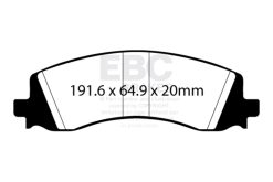 EBC 2019+ Ram 2500 6.4L Orangestuff Rear Brake Pads