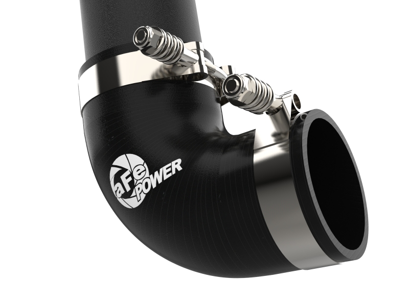 aFe 23-24 Ford F250/F350 Super Duty V8-6.7L BladeRunner 3 In. Aluminum Cold Charge Pipe- BLK - Image 5
