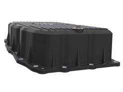 aFe 20-26 GM Trucks L6 3.0L Transmission Pan - Black w/ Machined Fins - Image 5