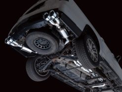 AWE Tuning 2021+ Cadillac Escalade 6.2L 0FG Dual Exit Exhaust System w/ 5in Chrome Silver Tips - Image 4
