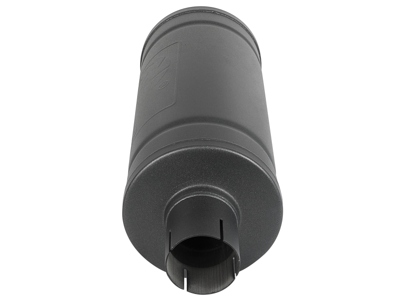 aFe MACH Force-Xp 409 SS Muffler w/ Black finish 2-1/2in Inlet & Outlet 14in x 16in Diameter - Image 3