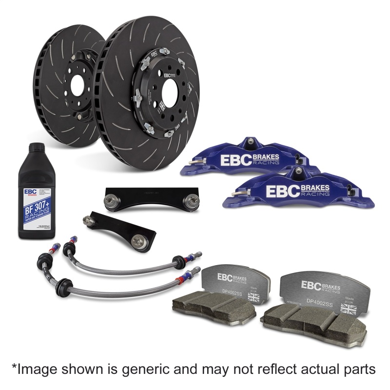 EBC Racing 01-07 Acura RSX Type-S 2.0L Blue Apollo-4 Calipers 330mm Rotors Front Big Brake Kit
