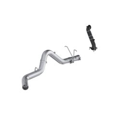 MBRP 15-16 Chevy Silverado / GMC Sierra 2500/3500HD 4in OD CatBack Single Side Exit w/ Downpipe - AL