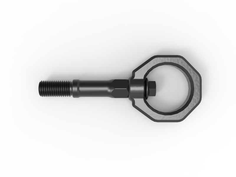 aFe CONTROL Rear Tow Hook Chevrolet Corvette (C8) 20-25 V8-6.2L- Gray - Image 4
