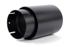 Alternative view of Dinan Double-Walled 4in Clamp-On Exhaust Tip - Black - 4in Outlet / 3.25in Inlet