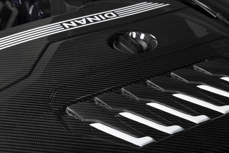 Dinan 19-26 BMW B58D (G01/G02/G20/G22/G23/G26/G42) Gloss Carbon Fiber Engine Cover w/Matte Accents - Image 8