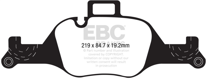 EBC 17+ BMW 530 2.0L Turbo (G30) Ultimax Front Brake Pads