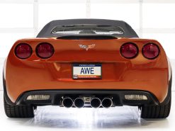AWE Tuning 05-07 C6 Chevrolet Corvette 6.0L Touring Edition Axle-Back Exhaust w/ Chrome Silver Tips - Image 4