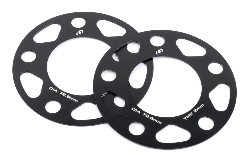 Dinan Wheel Spacers - 5x120 - 72.6mm CB - 2mm Thick (Set of 2)