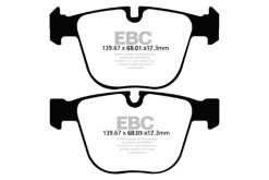 Alternative view of EBC 10+ BMW 535i 3.0 Twin Turbo GT (F07) Yellowstuff Rear Brake Pads