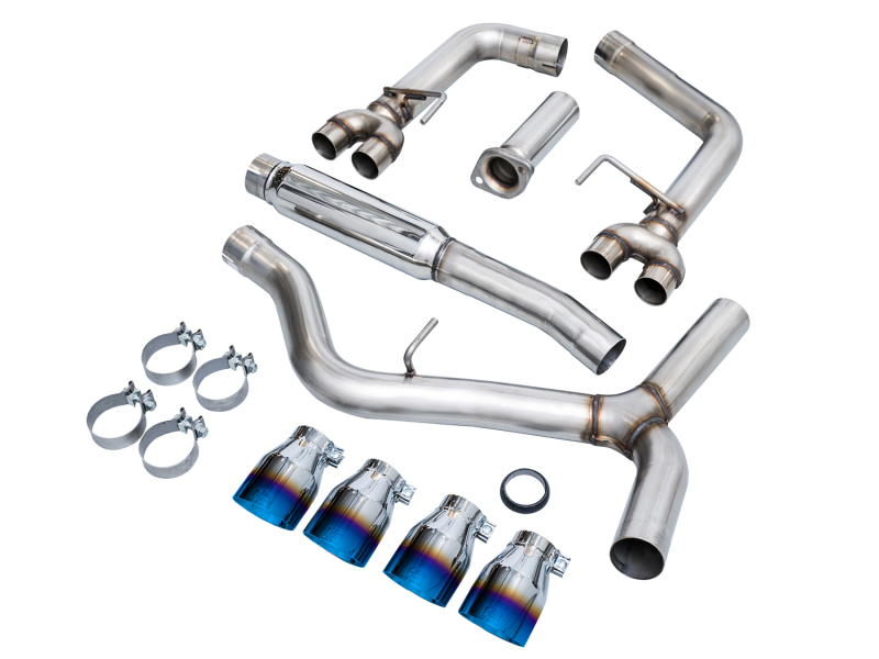 AWE Tuning 22-26 Subaru WRX Track Edition Exhaust - Vapor Blue Tips - Image 3