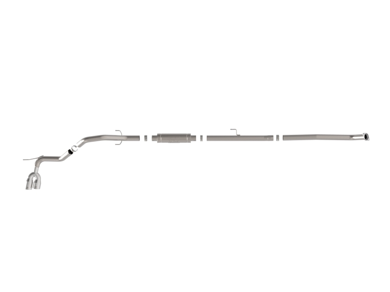 aFe 15-26 Toyota Hilux L4-2.4/2.8L (td) Vulcan Series 3in SS Rear-Side Exit Exhaust w/ Polished Tip - Image 2