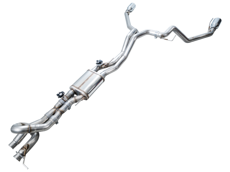 AWE 2024+ Ford Ranger Raptor 3.0L Switchpath Cat-Back Exhaust - Chrome Silver Tips - Image 12