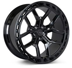 Vossen X Urban Forged UVX - 22x10.5 - ET26 - 5x120 - 72.6 - GB - Gloss Black - Defender Front