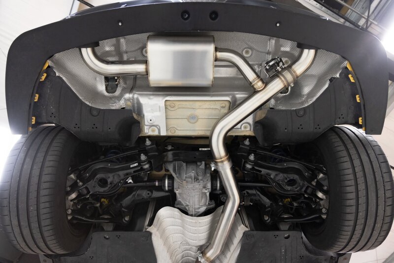Dinan 20-26 Toyota GR Supra (A90/A91) 3.0T Valved Catback Exhaust System - Black Tips - Image 7