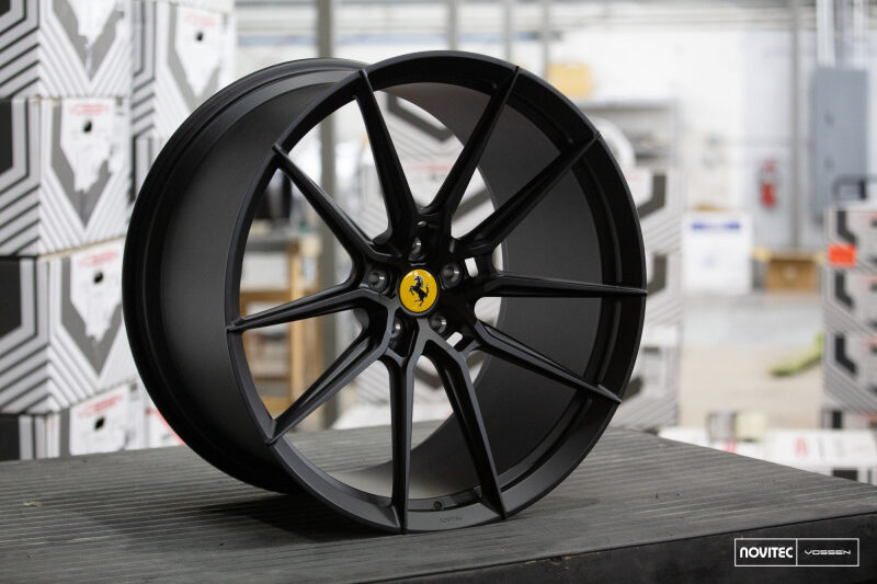Vossen x Novitec NF9 22x11.5in - 5x114.3 BP - ET29 - Satin Black Ferrari 296 Rear Wheel