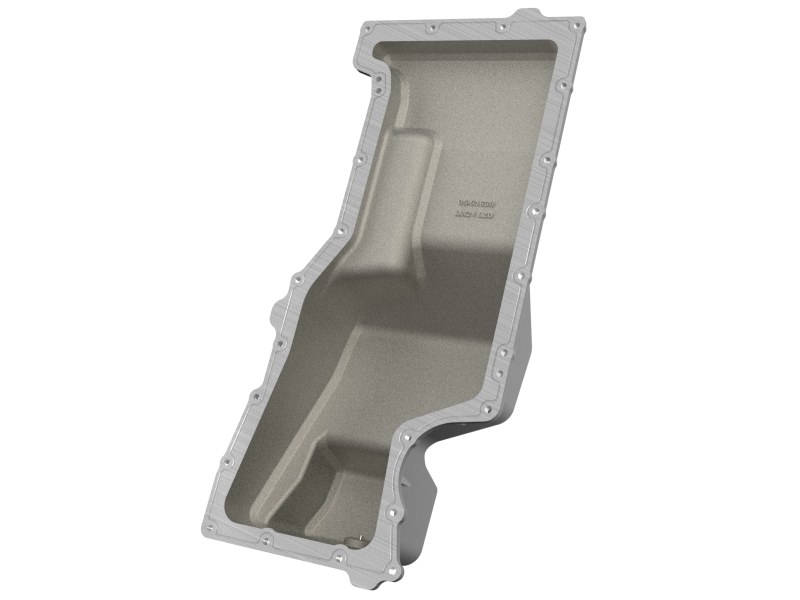 aFe 20-25 GM Trucks L6 3.0L Engine Oil Pan - Black w/ Machined Fins - Image 3