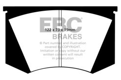 Alternative view of EBC 64-66 Ac Cobra 7.0 Yellowstuff Front Brake Pads