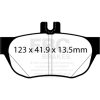 EBC 2020+ Mazda CX-30 2.5L Greenstuff Rear Brake Pads