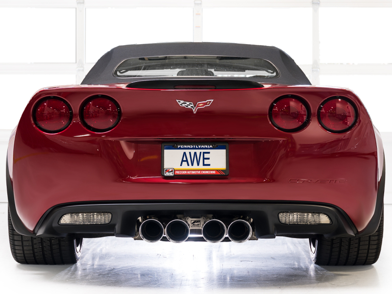 AWE Tuning 09-13 Chevrolet Corvette 6.2L Touring Edition Axle-Back Exhaust w/ Chrome Silver Tips - Image 4