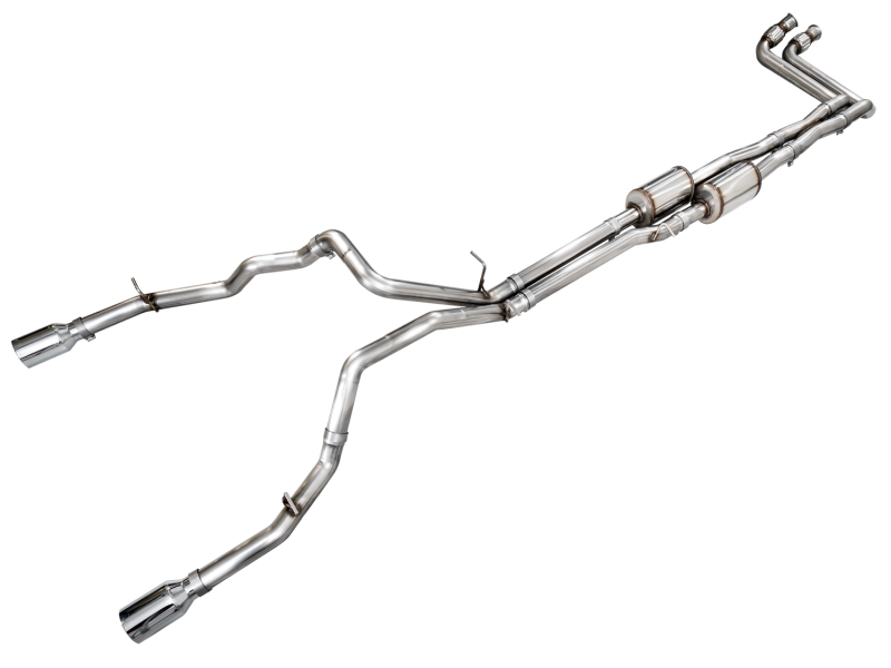 AWE Tuning 25+ RAM 1500 3.0TT 0FG Cat-Back Touring Exhaust - Chrome Silver Tips