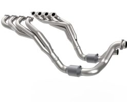 Kooks 20-22 Ford F250 7.3L V8 / Ford F350 7.3L V8 2in x 3in SS Headers w/ H.O. Green Catted Conn - Image 7