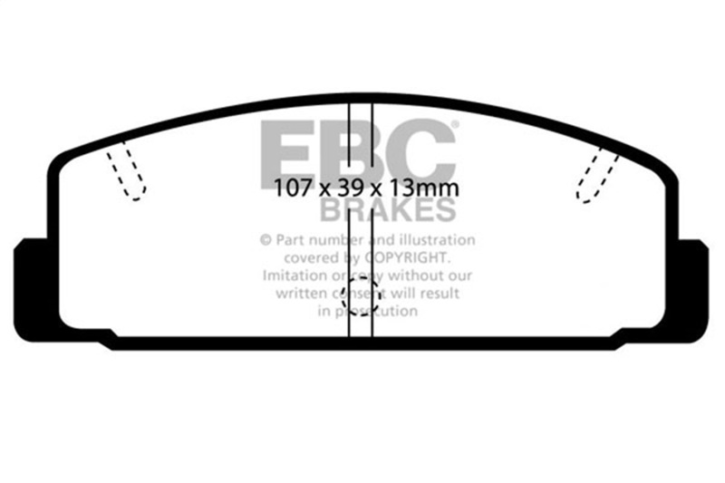 EBC 86-89 Mazda RX7 2.4 (1.3 Rotary)(Vented Rear Rotors) Bluestuff Rear Brake Pads - Image 2