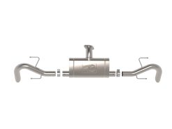 Alternative view of aFe 24-25 Mazda CX-90 Stainless Steel Axle Back System