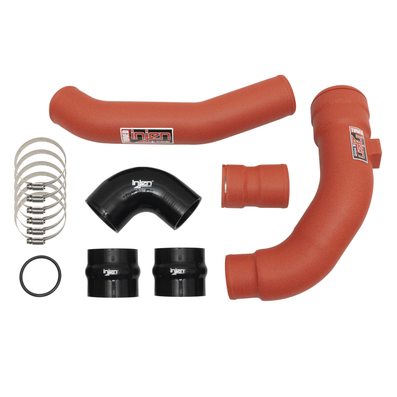 Injen 17-22 Ford F250/F/350/F-450/F-550 V8-6.7L Turbo Diesel Wrinkle Red Intercooler Piping Kit - Image 2