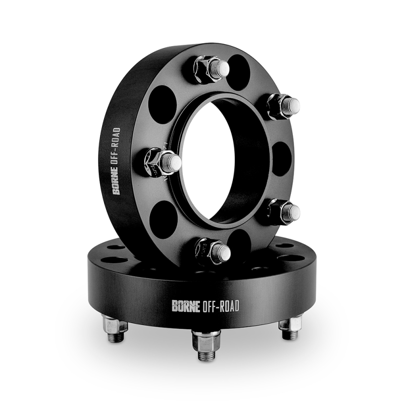 Mishimoto Borne Off-Road Wheel Spacers 5x150 110.1 38.1 M14 Black - Image 5