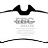 EBC 94-04 Ford Mustang 4.6 Cobra Redstuff Rear Brake Pads