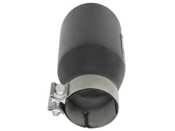 aFe MACH Force-Xp 3in 304 SS Metallic Black Exhaust Tip 3in In x 4-1/2in Out x 9in L Bolt-On Left - Image 4