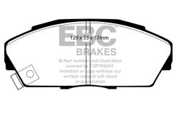 EBC 92-94 Acura Integra 1.7L V-Tec Bluestuff Front Brake Pads - Image 3