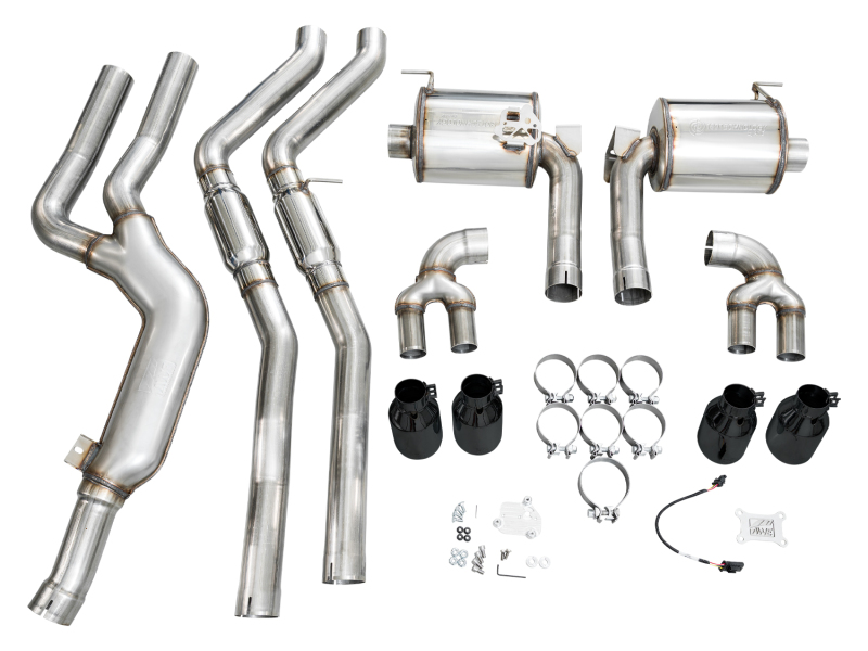 AWE Tuning 22-26 BMW M240i (G42) Touring Edition Exhaust - Diamond Black Tips - Image 20