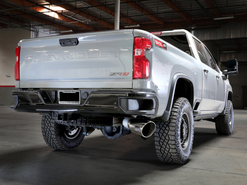 aFe Large Bore-HD 5in 409SS DPF-Back Exhaust System w/Pol Tip 24-25 GM Diesel Trucks V8-6.6L(td) L5P - Image 3