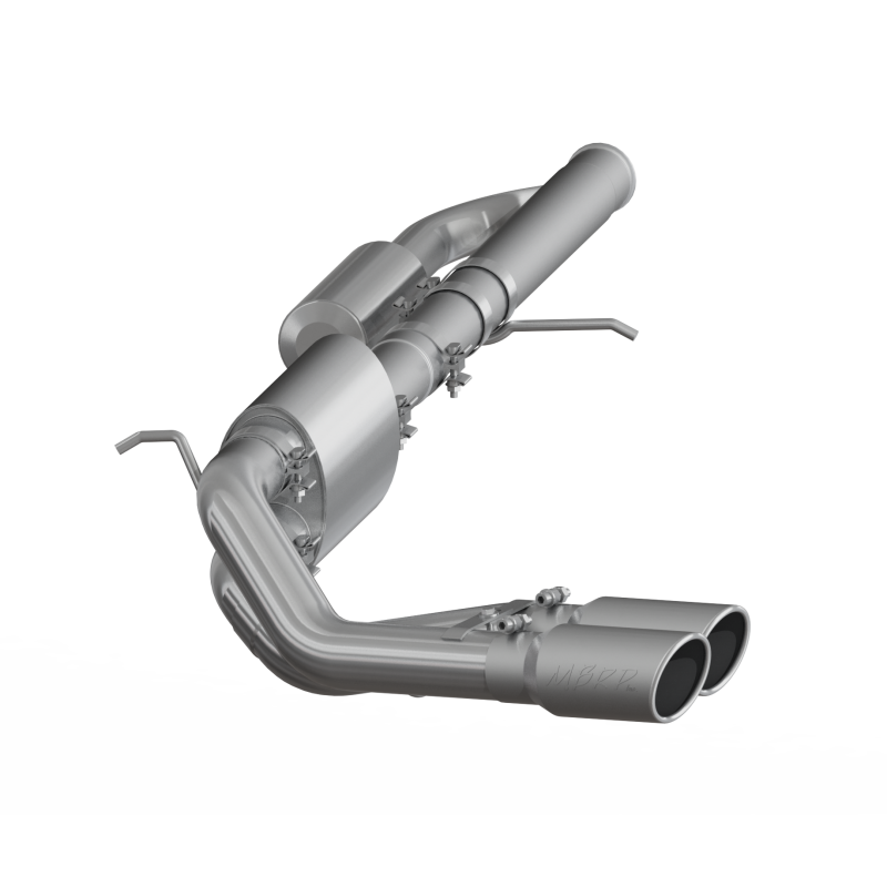 MBRP 09+ Chevrolet Silverado 1500 4.3L 3in Pre-Axle Dual Outlet Cat Back - T409 - Image 2
