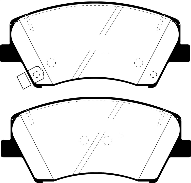 EBC 2017+ Hyundai Elantra 1.4L Turbo Greenstuff Front Brake Pads - Image 5