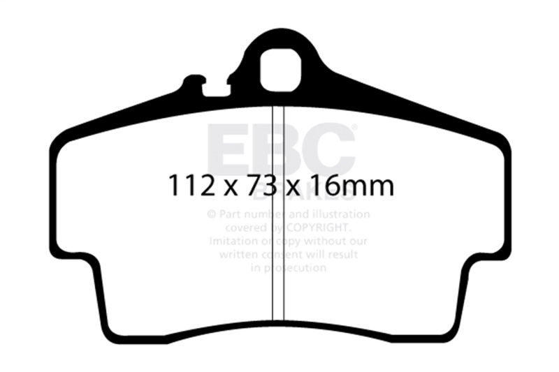 EBC 98-05 Porsche 911 (996) (Cast Iron Rotor only) 3.4 Carrera 2 Bluestuff Rear Brake Pads - Image 2