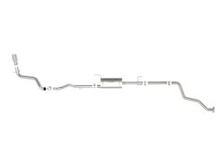 Alternative view of aFe 2024 Toyota Tacoma L4 2.4L Apollo Series 2.5-3in 409 SS Steel Cat-Back Exhaust w/Polished Tips