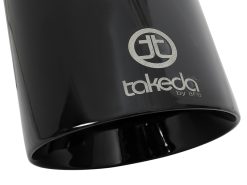 aFe Takeda 409 SS Clamp-On Exhaust Tip 2.5in. Inlet / 4.5in. Outlet / 9in. L - Black - Image 5