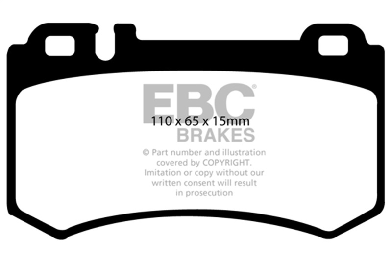 EBC 08+ Mercedes-Benz CLK63 AMG (BLACK) 6.2 Bluestuff Rear Brake Pads - Image 2