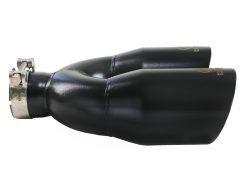 Alternative view of aFe Takeda 2.5in 304 Stainless Steel Clamp-on Exhaust Tip Passenger Side 2.5in Inlet 4inDual - Black