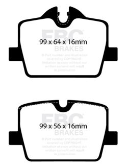 EBC 2019+ BMW Z4 G29 2.0T Yellowstuff Rear Brake Pads - Image 3