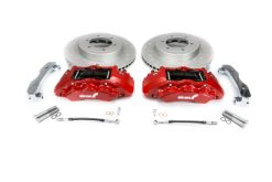 Alternative view of Alcon 2016+ Toyota Tacoma w/ 17in+ Wheels 352x30mm Rotors 6-Piston Calipers Front Brake Kit - Red