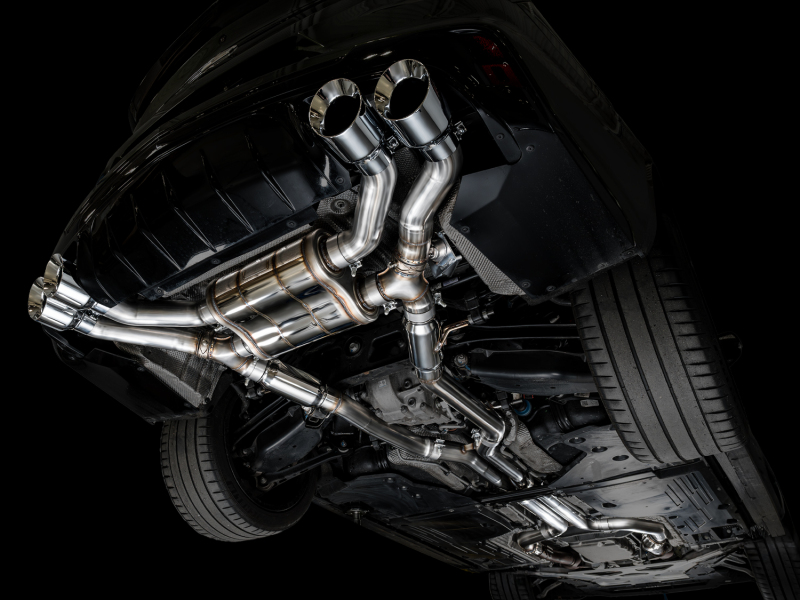 AWE Tuning 2021+ Cadillac CT4-V Blackwing SwitchPath Exhaust - Chrome Silver Tips - Image 3