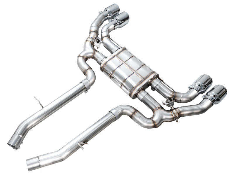 AWE Tuning 20-25 BMW X3 M/M Comp (F97) AWD SwitchPath Axle-Back Exhaust - Chrome Silver Tips - Image 5