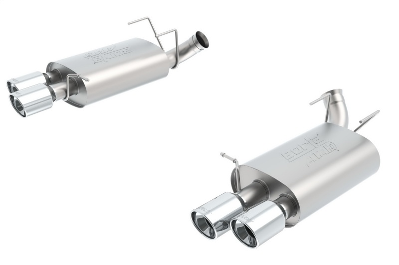 Borla 13-14 Mustang Shelby GT500 GT 5.8L V8 RWD Dual Split Rear Exit ATAK Exhaust Rear Section Only - Image 4