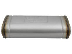 Alternative view of aFe MACH Force-Xp Muffler 2-1/2 IN ID Offset/Dual x 18 IN L x 8 IN W x 5 IN H - Oval Body