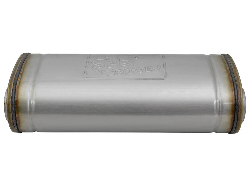 aFe MACH Force-Xp Muffler 2-1/2 IN ID Offset/Dual x 18 IN L x 8 IN W x 5 IN H - Oval Body - Image 2