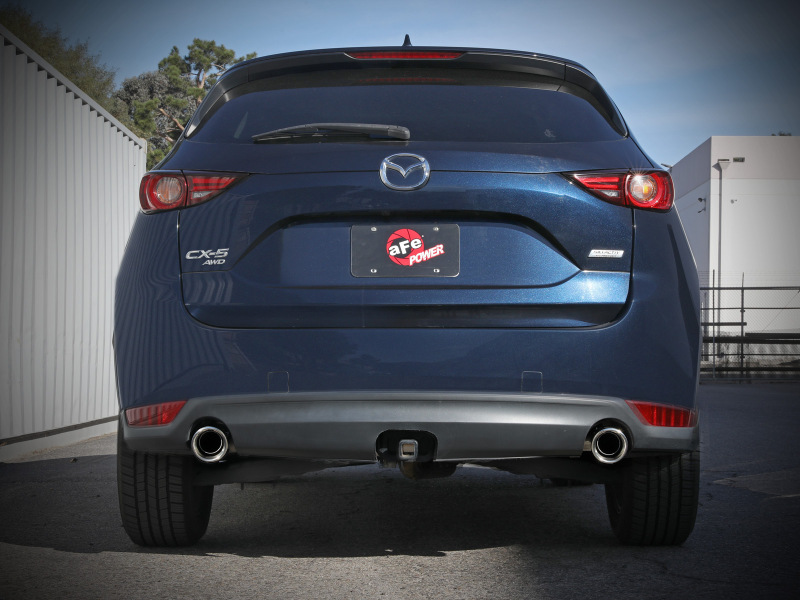 aFe Takeda 17-21 Mazda CX-5 2.5L (t) 2.5in. SS Axle-Back Exhaust System w/Polished Tips - Image 5
